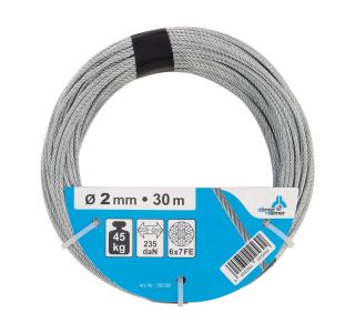 VEČNAMENSKA VRV DÖRNER + HELMER 2 MM, POCINKANA, 30 M VEČNAMENSKA VRV DÖRNER + HELMER 2 MM, POCINKANA, 30 M