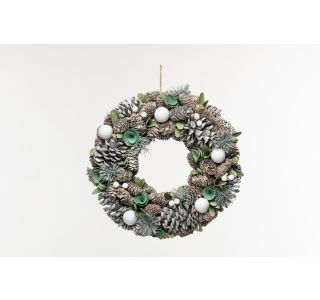 VENČEK GLOSSTYLE BELE IN ZELENE BARVE FI 39 CM VENČEK GLOSSTYLE BELE IN ZELENE BARVE FI 39 CM