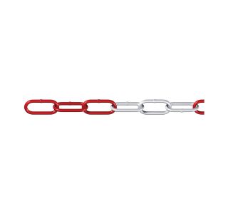 VERIGA DÖRNER + HELMER PLASTIČNA PREGRADNA 6 MM RDEČA/BELA VERIGA DÖRNER + HELMER PLASTIČNA PREGRADNA 6 MM RDEČA/BELA
