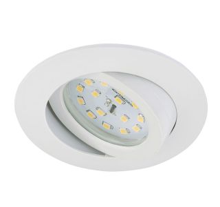 VGRADNA STROPNA SVETILKA PRISMA 1X5W LED,FI=82MM,GIBLJIVA BELA, OKR., IP23 VGRADNA STROPNA SVETILKA PRISMA 1X5W LED,FI=82MM,GIBLJIVA BELA, OKR., IP23