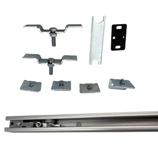 VODILO ZA POMIČNA VRATA GEZE 1650 MM KOMPLET ALUMINIJ SISCO SILENT