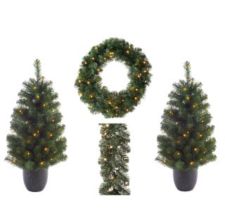 VRATNA DEKORACIJA, SET Z LED LUČKAMI