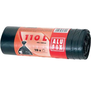 VREČKE ZA SMETI ALUFIX 110 L/10 ČRNE