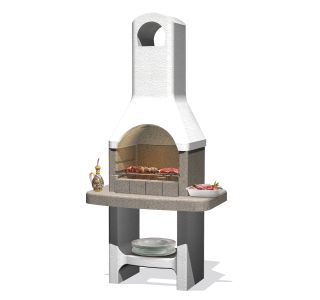 VRTNI KAMIN SAROM LUCERNA BETONSKI