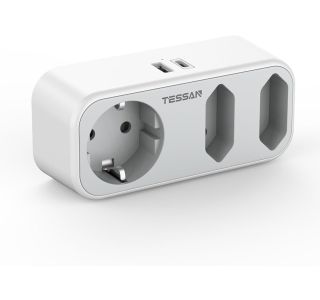 VTIČNI RAZDELILEC TESSAN 324C 1X SCHUKO + 2X EURO VTIČNICI, 1X USB-A, 1X USB-C VTIČNI RAZDELILEC TESSAN 324C 1X SCHUKO + 2X EURO VTIČNICI, 1X USB-A, 1X USB-C