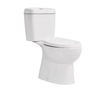 WC ŠKOLJKA, STOJEČA GEPARD INTER CERAMIC WC MONOBLOK TALNI IZLIV, Z WC DESKO