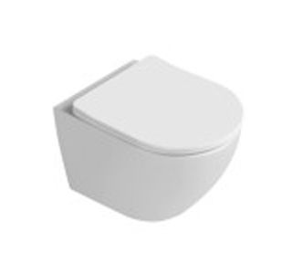 WC ŠKOLJKA, VISEČA FEROTEHNA MONDO BREZ ROBA Z WC DESKO