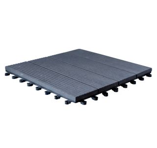 WPC DESKA ZA TERASO KLIK PLOŠČA ANTRACIT 300X300X22 MM