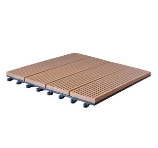 WPC DESKA ZA TERASO KLIK PLOŠČA RJAVA 300X300X22 MM