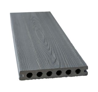 WPC DESKA ZA TERASO SVETLO SIVA 3D 4000X140X23 MM