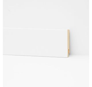 ZAKLJUČNA TALNA LETEV FLOOREXPERTS MDF DECOR F001 58X15 BELA NATIČNA M64