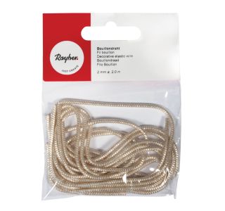 ŽICA DEKORATIVNA ELASTIČNA, 2,0 MM, SREBRNA, 2,0 M