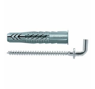 ZIDNI VLOŽEK Z VIJAKOM FISCHER UX 10 X 60 WH K Z ROBOM + KAVELJ 7X77