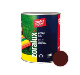 POKRIV.PREM.ZA KOV.,LES ZORKA DEKOR ZORALUX EMAJL LAK RJAVA 0.75 L 4328 POKRIV.PREM.ZA KOV.,LES ZORKA DEKOR ZORALUX EMAJL LAK RJAVA 0.75 L 4328