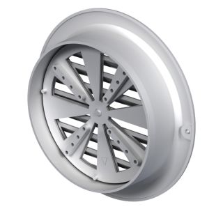 ZRAČNIK Z REGULACIJO VAFRA PVC FASADNI FI 125 OKROGLI