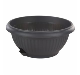 ZUNANJA SKLEDA MEDITERAN 31 CM ANTRACIT S PODSTAVKOM