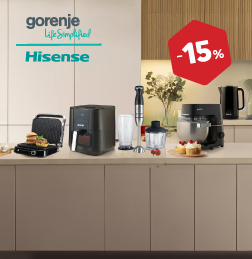 Mali gospodinjski aparati in sesalniki Gorenje in Hisense