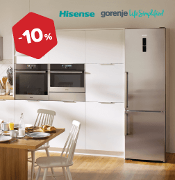 Bela tehnika Gorenje in Hisense