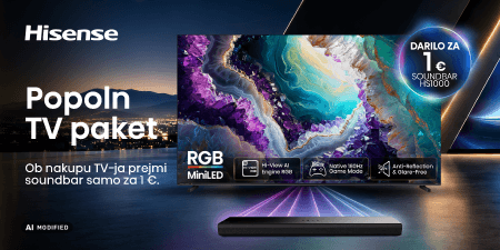 Darilo ob nakupu izbranega televizorja HISENSE