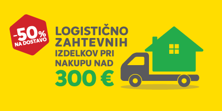 Izkoristite akcijo na logistično zahtevne izdelke