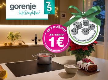 Ob nakupu izbranih kuhališč Gorenje