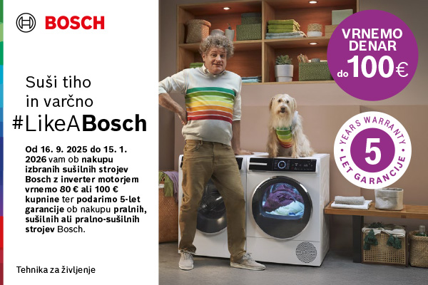 vračilo 80 eur sušilni stroji bosch