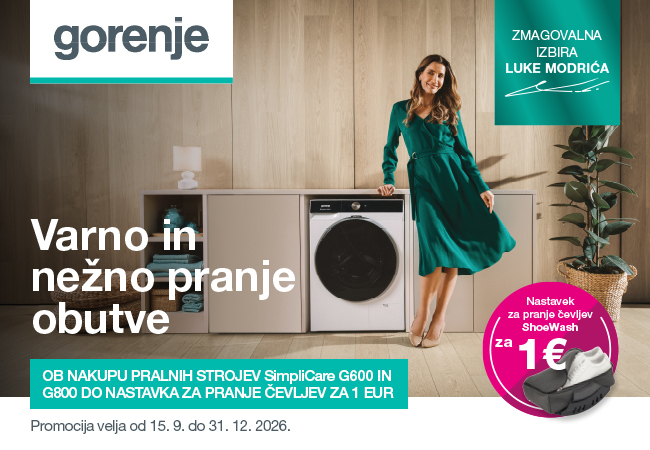 pralni stroji Gorenje in darilo