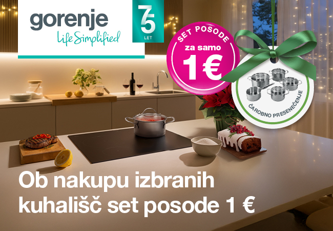 kuhališče gorenje in darilo 1 eur