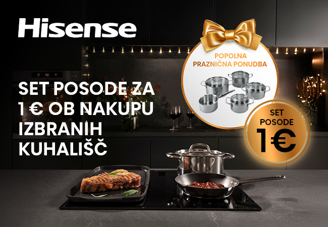 kuhališče hisense in darilo 1 eur