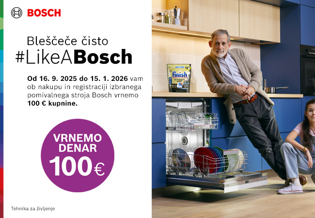 vračilo pomivlani bosch 100 eur