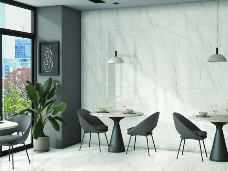 Porcelan gres ploščica 9 mm - CALACATTA ICELAND - FULL POLISHED - 60 x 120 cm