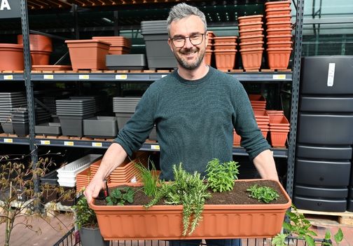 Kombinirali smo jagode, drobnjak, povešajoči rožmarin, citronsko verbeno in origano.