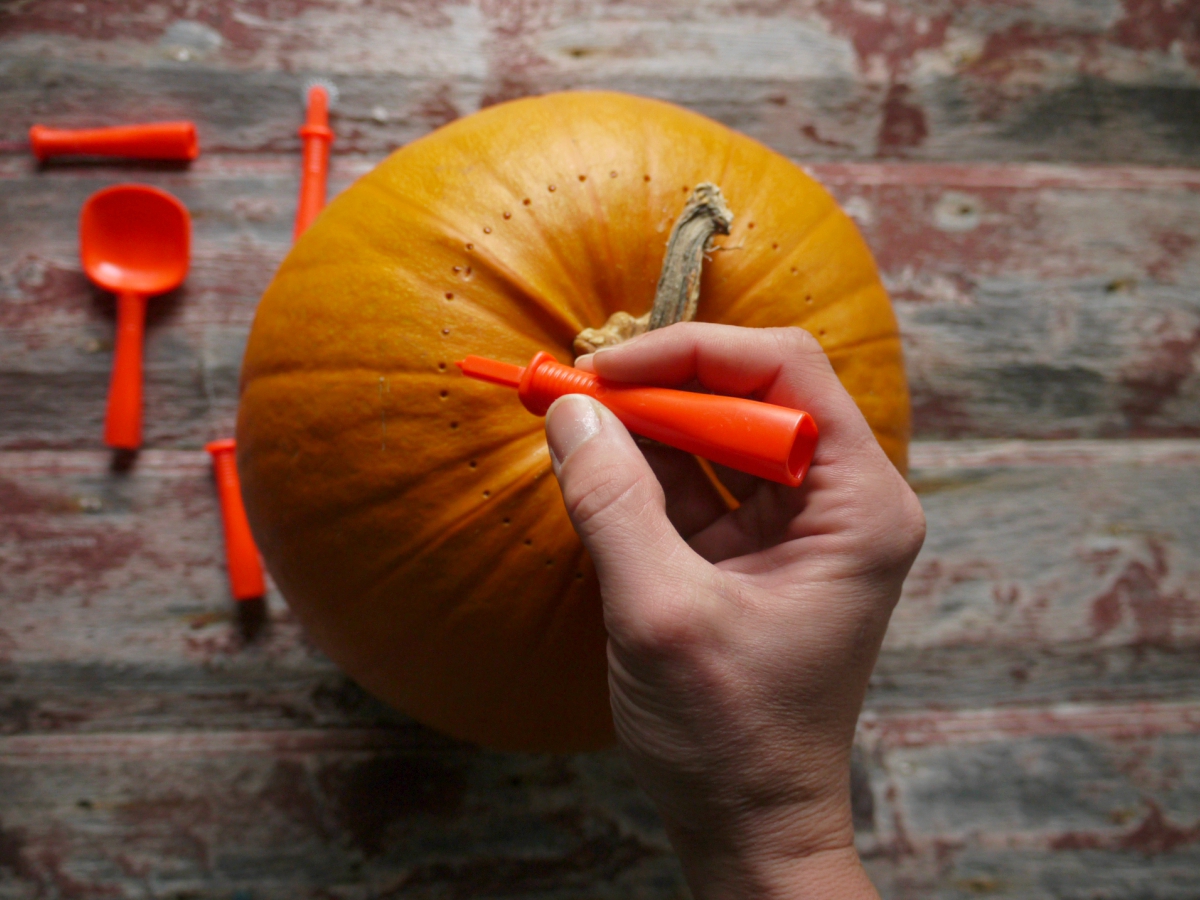 Zaris odprtine na buči