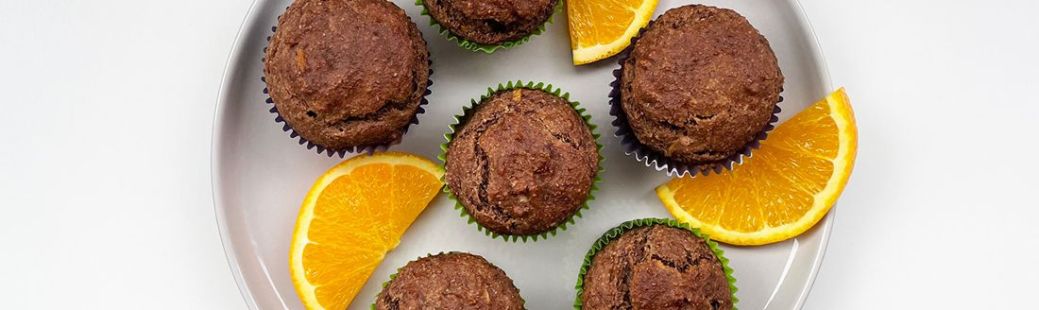 Čokoladno pomarančni kolački (muffini) – brez dodanega sladkorja