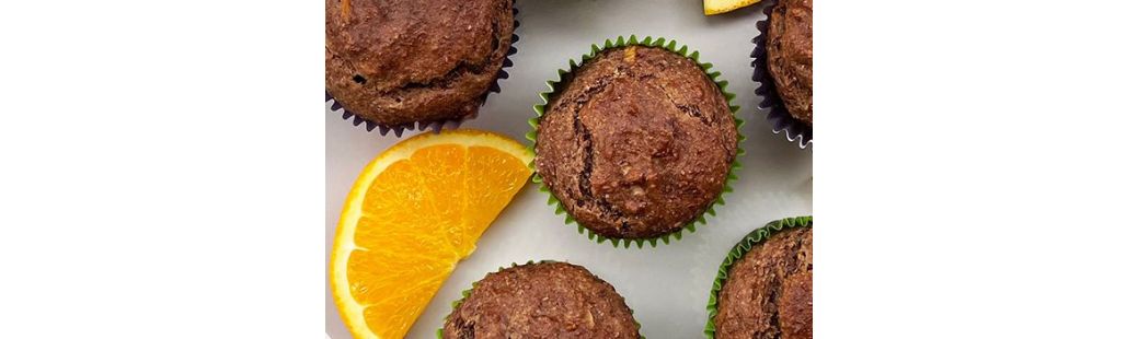 Čokoladno pomarančni kolački (muffini) – brez dodanega sladkorja