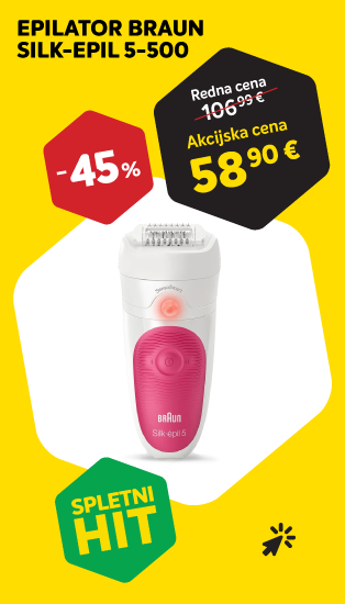 Akcija - 45% Epilator Braun Silk-epil 5-500