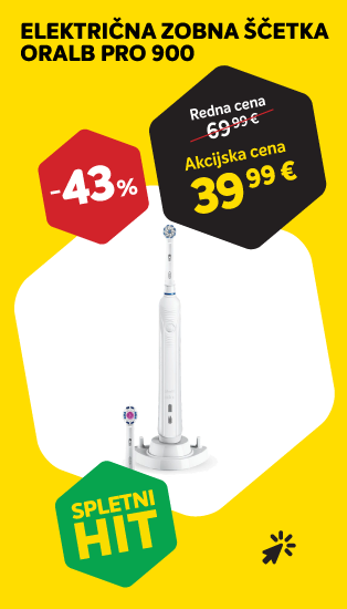 Akcija -43% električna zobna ščetka Oral-b PRO 900