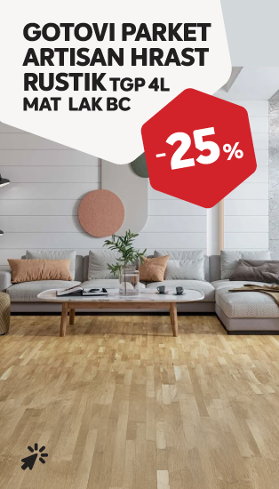 GOTOVLI PARKET ARTISAN HRAST RUSTIK TGP 4L MAT LAK BC -25%