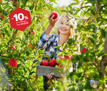 <br>Izkoristi akcijo <br>10 % pri nakupu<br> nad 40 €