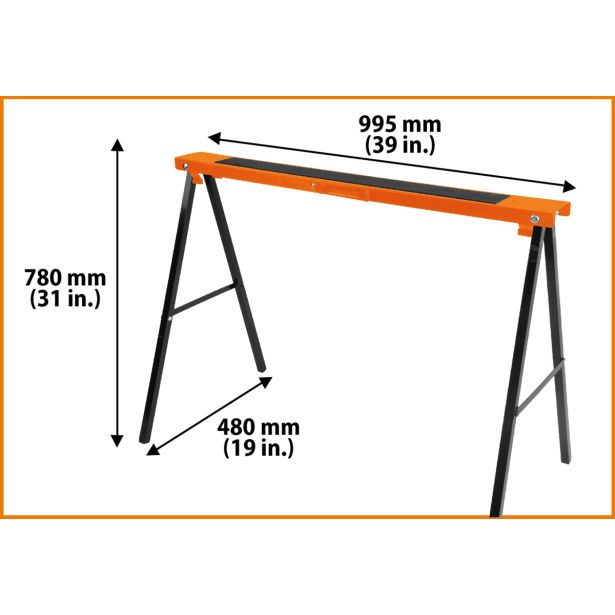 MIZARSKA STOLICA TACTIX 1000X780X480 MM, KOVINSKA ZLOŽLJIVA, PAR