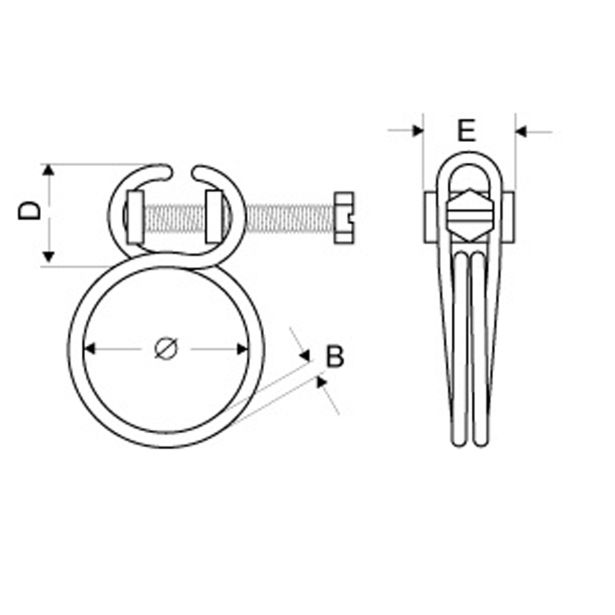 OBJEMKA FE-GO 11-14 MM ŽIČNA W1 BLISTER