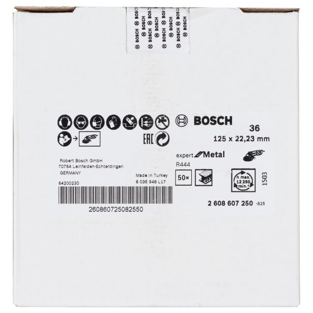 FIBERFLEX DISK ZA KOVINO BOSCH 125X22 MM Z36 R444