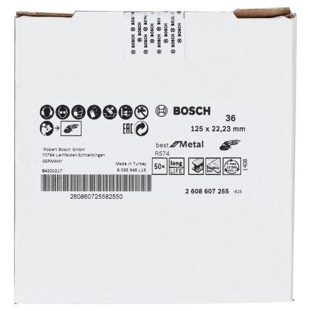 FIBERFLEX DISK ZA KOVINO BOSCH 125X22 MM Z36 R574