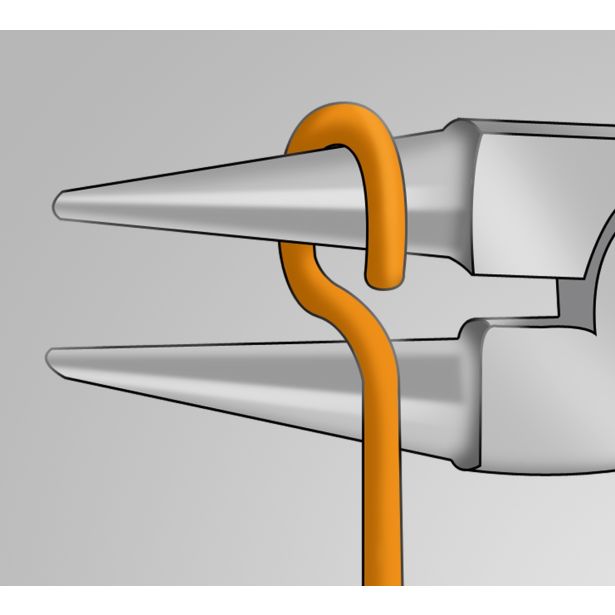 KLEŠČE OKROGLE ČELJUSTI UNIOR 140 MM KROMIRANE ART. 476BI