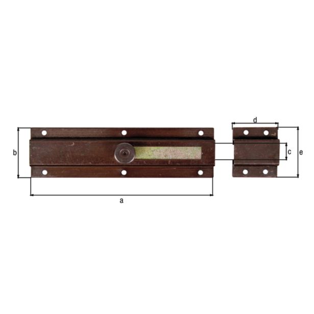 PREČNI ZAPAH ALBERTS 200X57X25 MM ZA VRATA