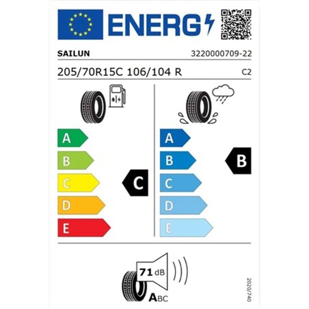 LETNA GUMA SAILUN 205/70R15C 106/104R COMERCIO VX1