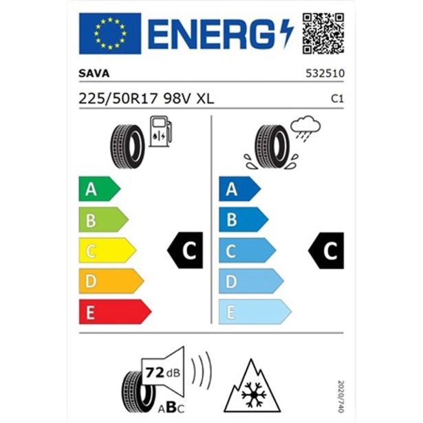 ZIMSKA GUMA SAVA 225/50R17 98V XL FR ESKIMO HP2
