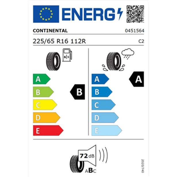 LETNA GUMA CONTINENTAL 225/65R16C 112R CONTIVANCONTACT 200