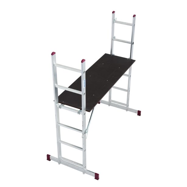 ALU VEČNAMENSKI ODER KRAUSE 2X6 STOPNIC 1.65 M/2.75 M DELOVNA VIŠINA 1 M