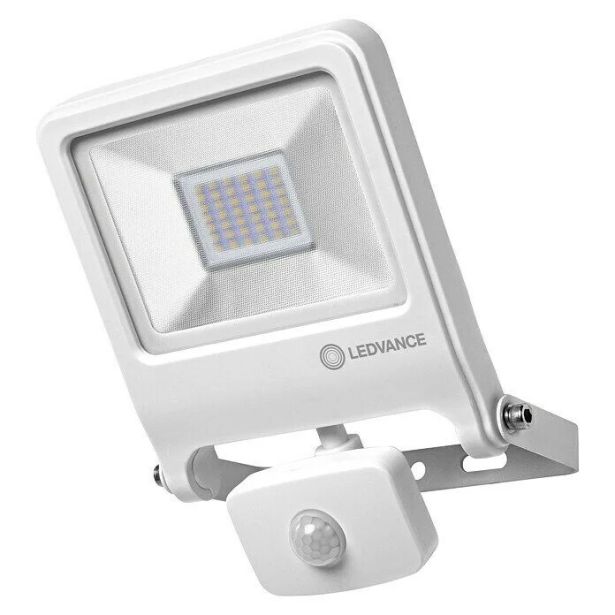 LED ZUNANJI REFLEKTOR LEDVANCE 30W ENDURA FLOOD WT BELI S SENZORJEM